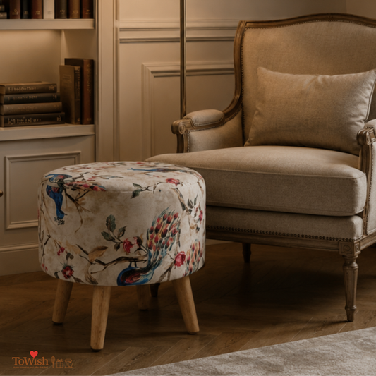 Mayur Vatika — Premium Handcrafted Warli Ottoman