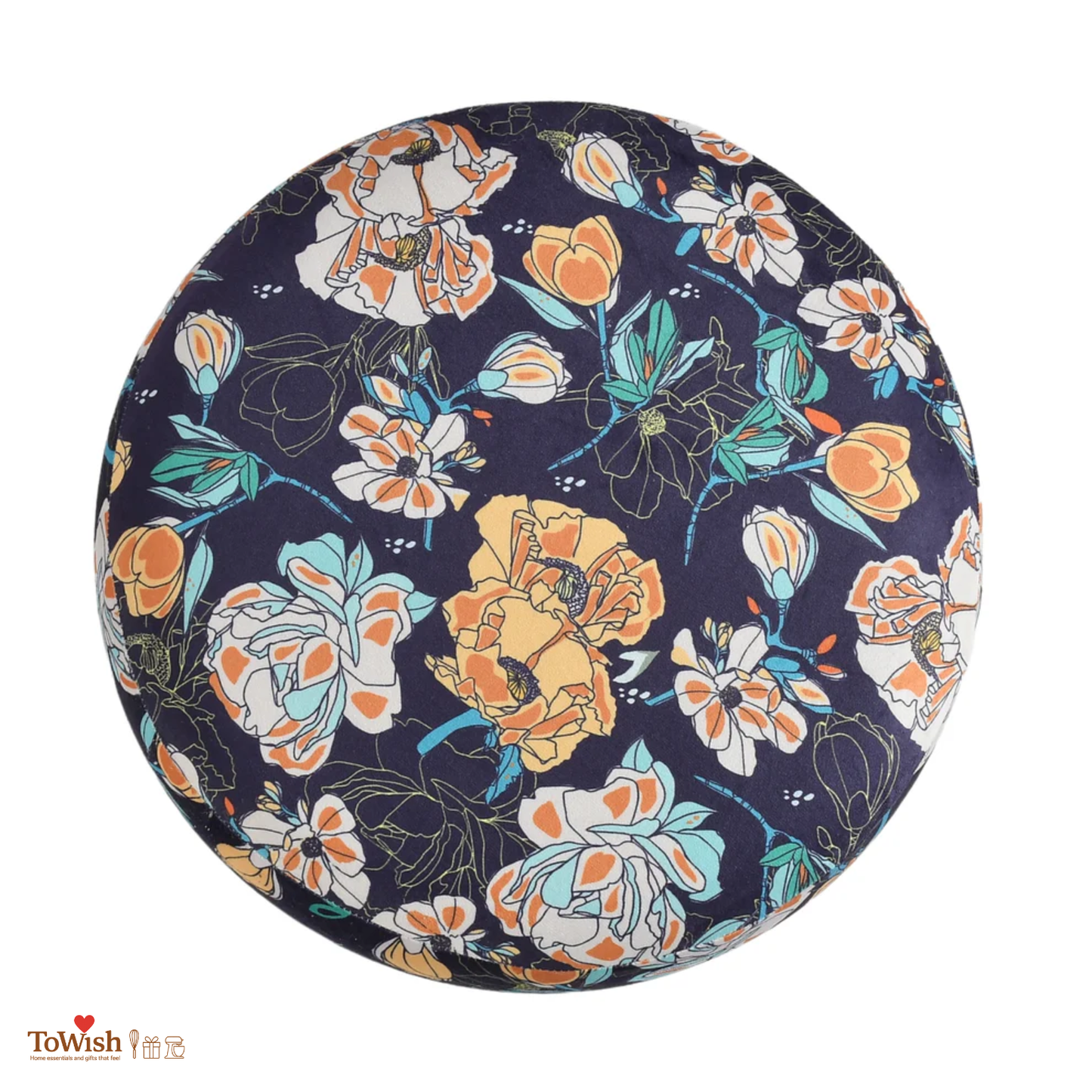 Blue Roses - Hand Crafted Premium Warli Ottoman