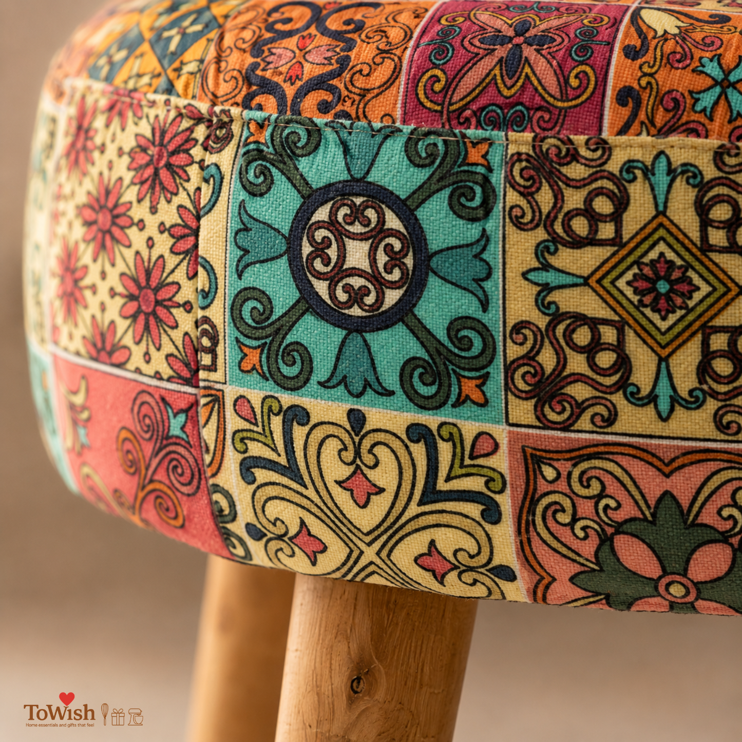 Rajwada Ottoman — Limited Edition Handcrafted with Premium Print