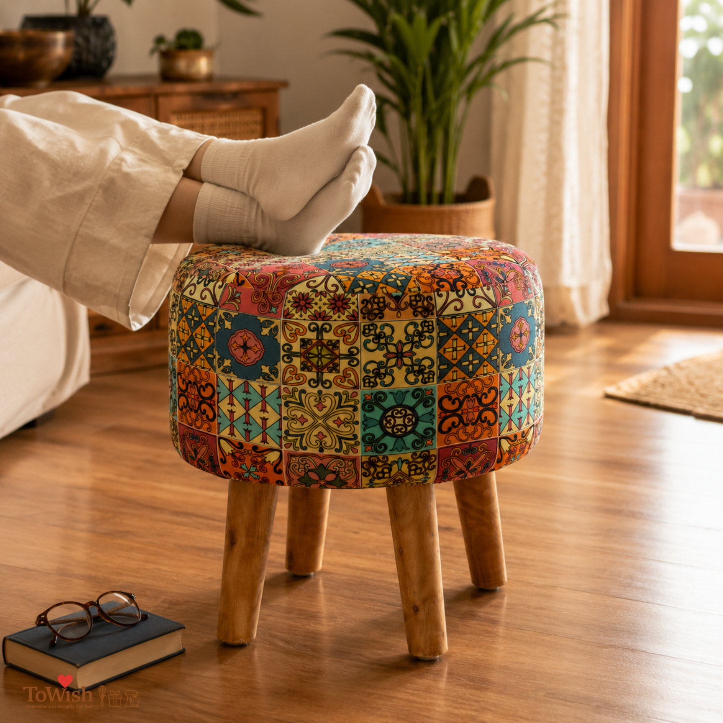 Rajwada Ottoman — Limited Edition Handcrafted with Premium Print
