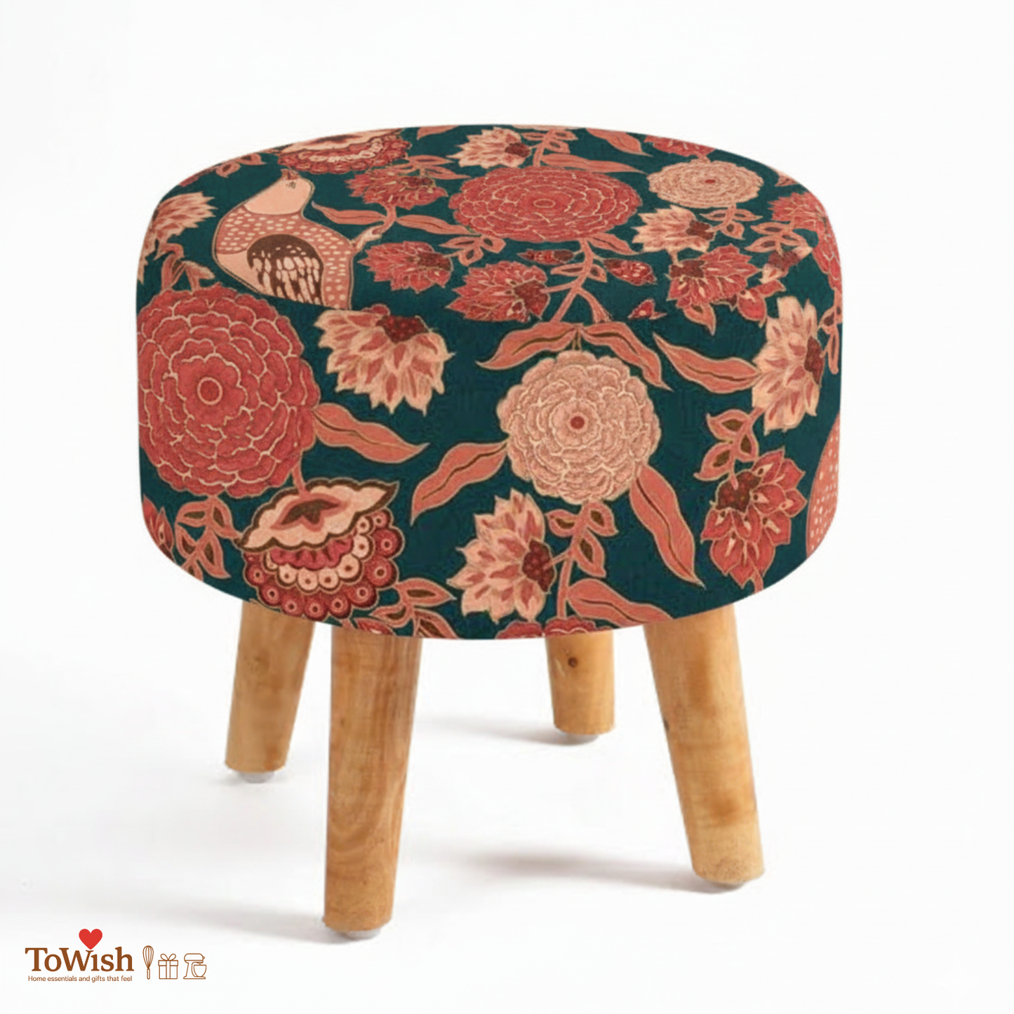 Gulbagh Ottoman - Limited Edition, Handcrafted with Premium Print