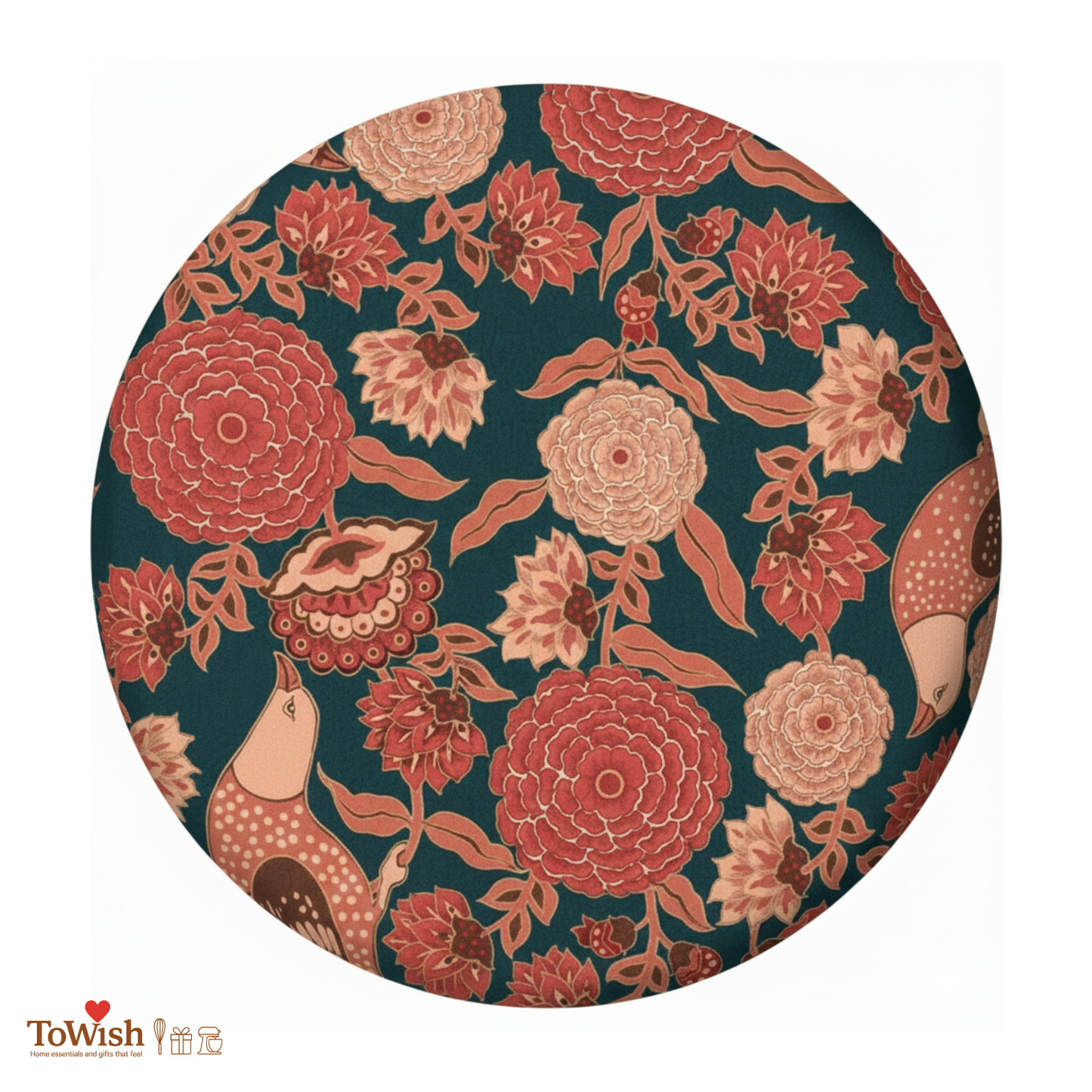 Gulbagh Ottoman - Limited Edition, Handcrafted with Premium Print