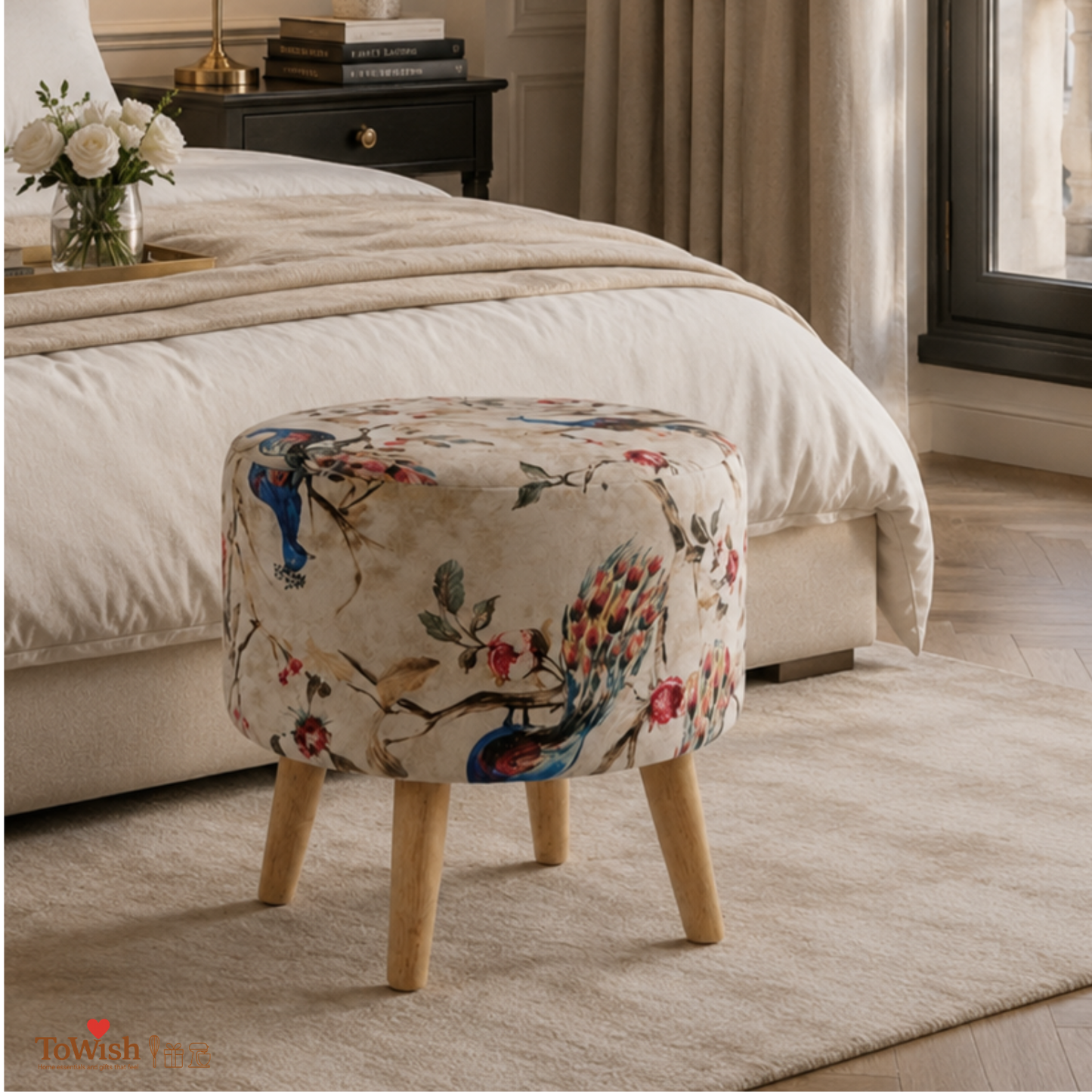 Mayur Vatika — Premium Handcrafted Warli Ottoman