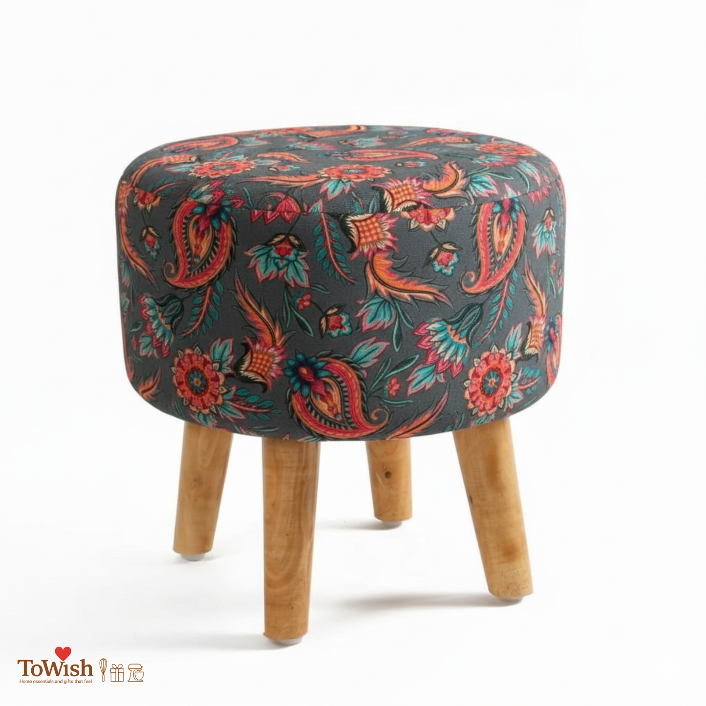 Red Roses — Premium Handcrafted Warli Ottoman