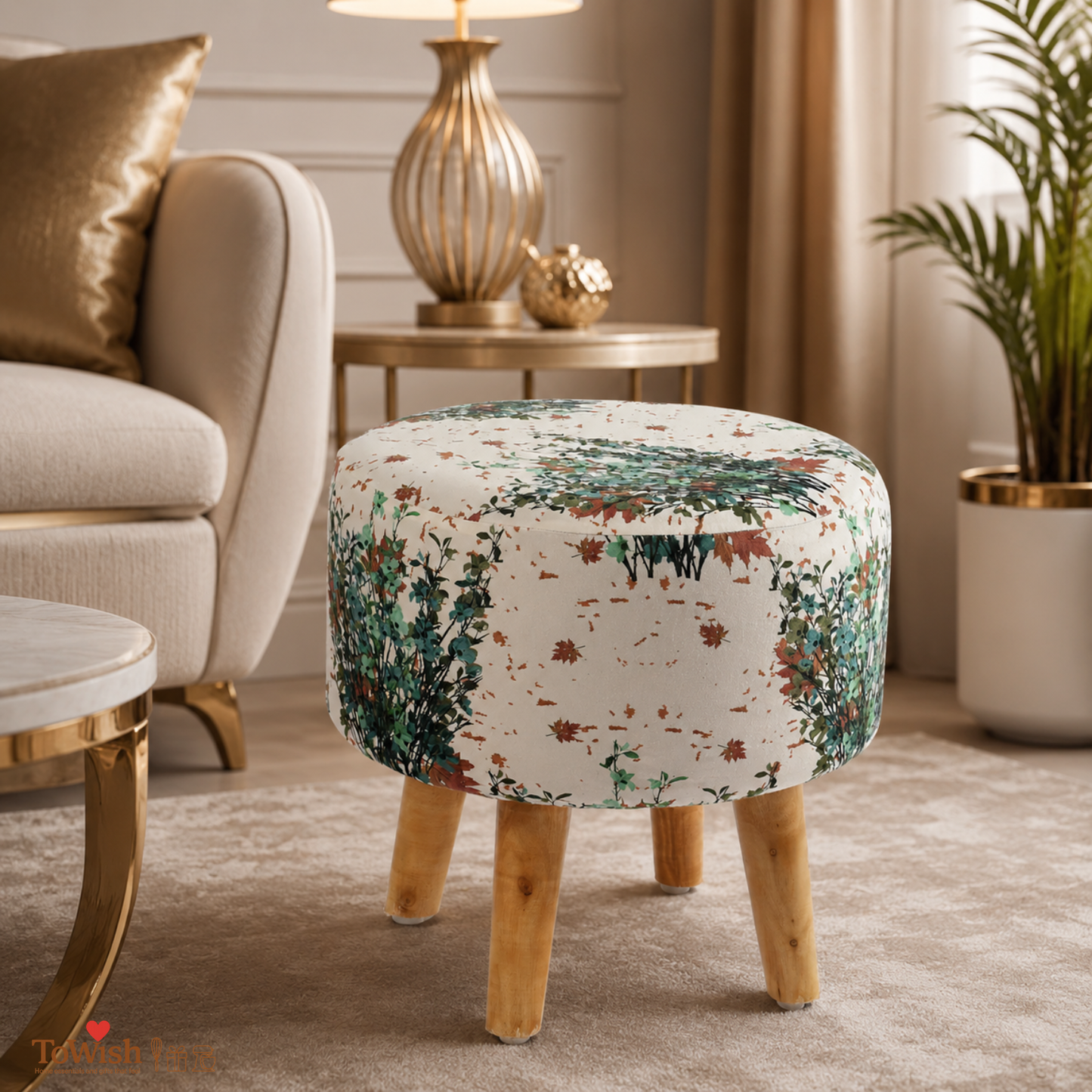 Autumn Whisper - Hand Crafted Premium Warli Ottoman