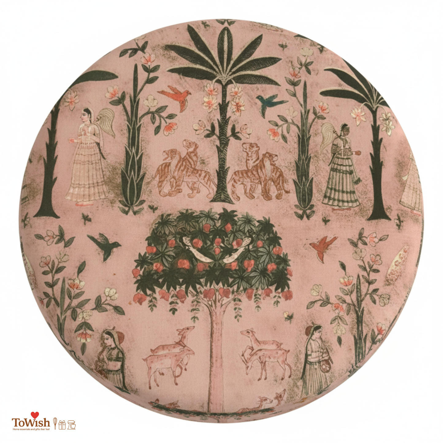 Sage Garden Ottoman - Limited Edition Handcrafted Premium