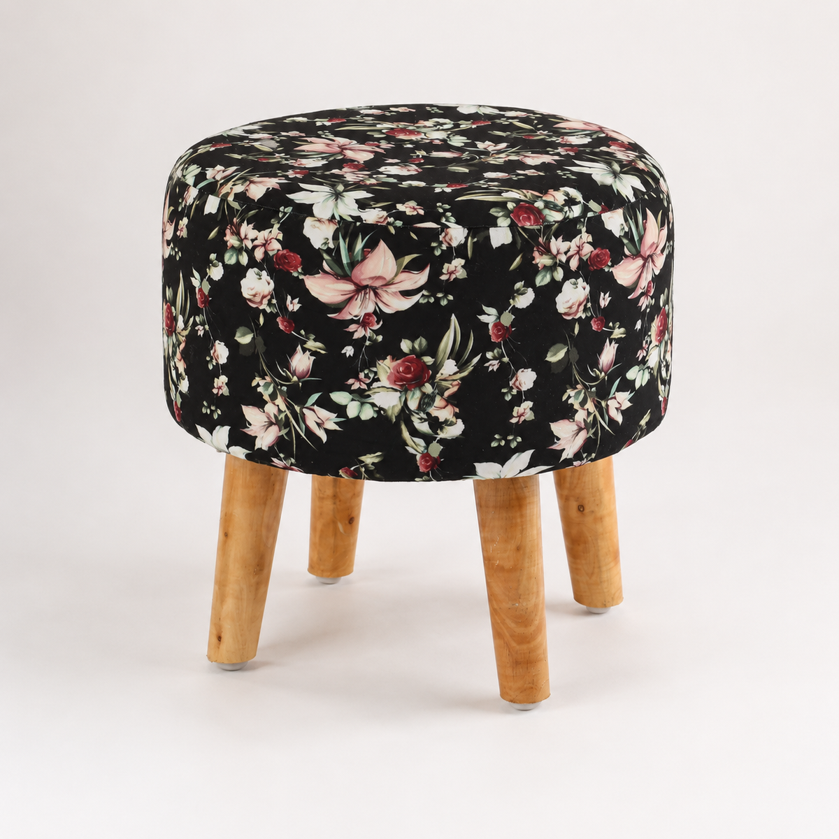 Pink Lilly Hand Crafted Premium Warli Ottoman