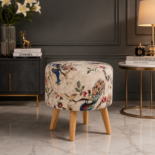 Mayur Vatika — Premium Handcrafted Warli Ottoman