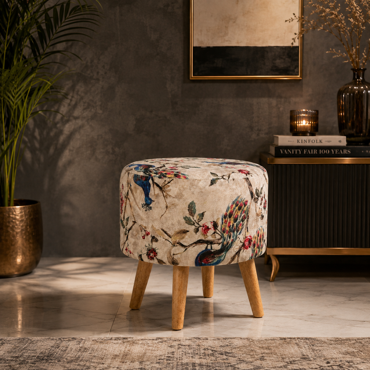 Mayur Vatika — Premium Handcrafted Warli Ottoman